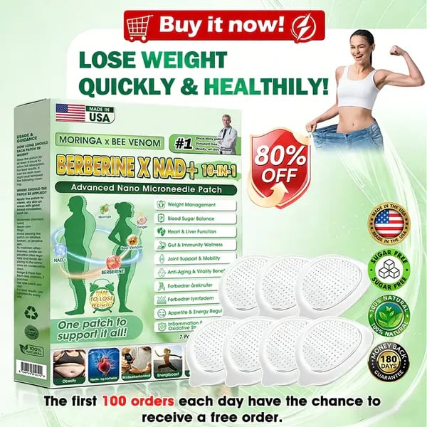 Moringa Berberine 10-in-1 Advanced Nano Microneedle Patch BEST