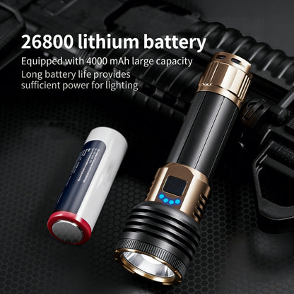 🔦 Rechargeable Outdoor Long-Range Ultra-Bright Laser Flashlight