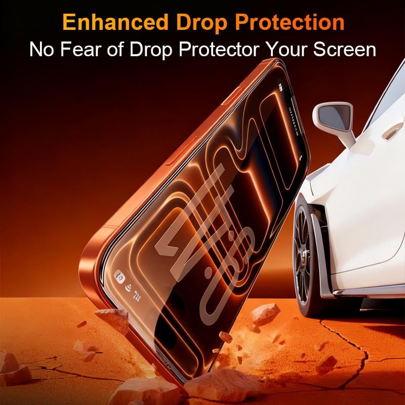 📱2026 New Screen Protector For iPhone -Fingerprint-Proof Dust Free Without Bubbles