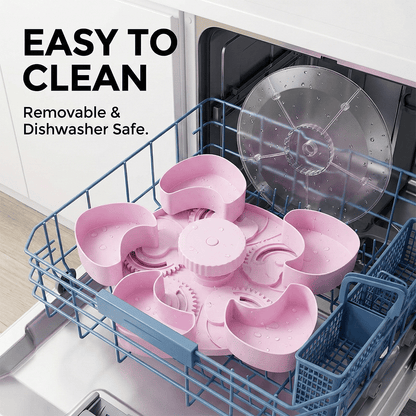 Divided Spin and Snack Serving Tray