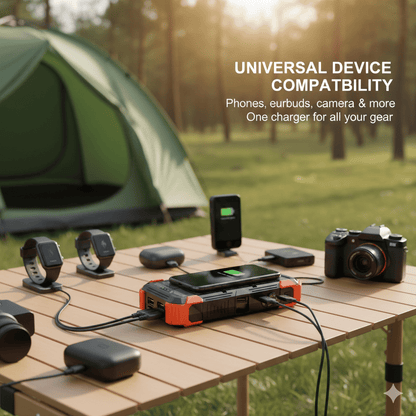 42800 mAh Solar Charger Power Bank Wireless Charger