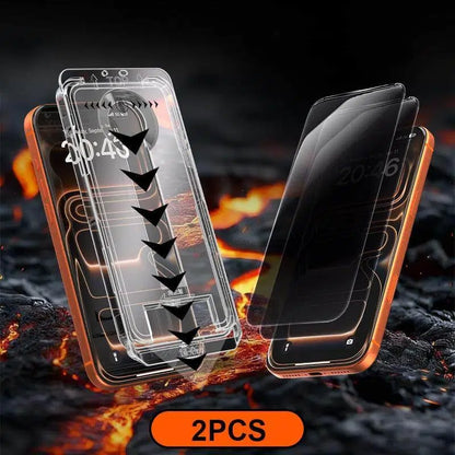 📱2026 New Screen Protector For iPhone -Fingerprint-Proof Dust Free Without Bubbles