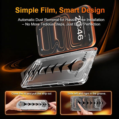 📱2026 New Screen Protector For iPhone -Fingerprint-Proof Dust Free Without Bubbles