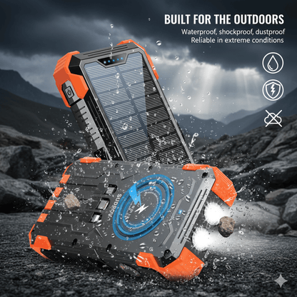 42800 mAh Solar Charger Power Bank Wireless Charger