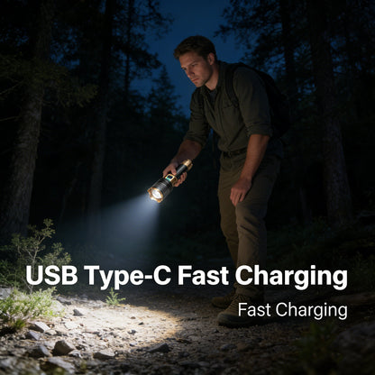 🔦 Rechargeable Outdoor Long-Range Ultra-Bright Laser Flashlight